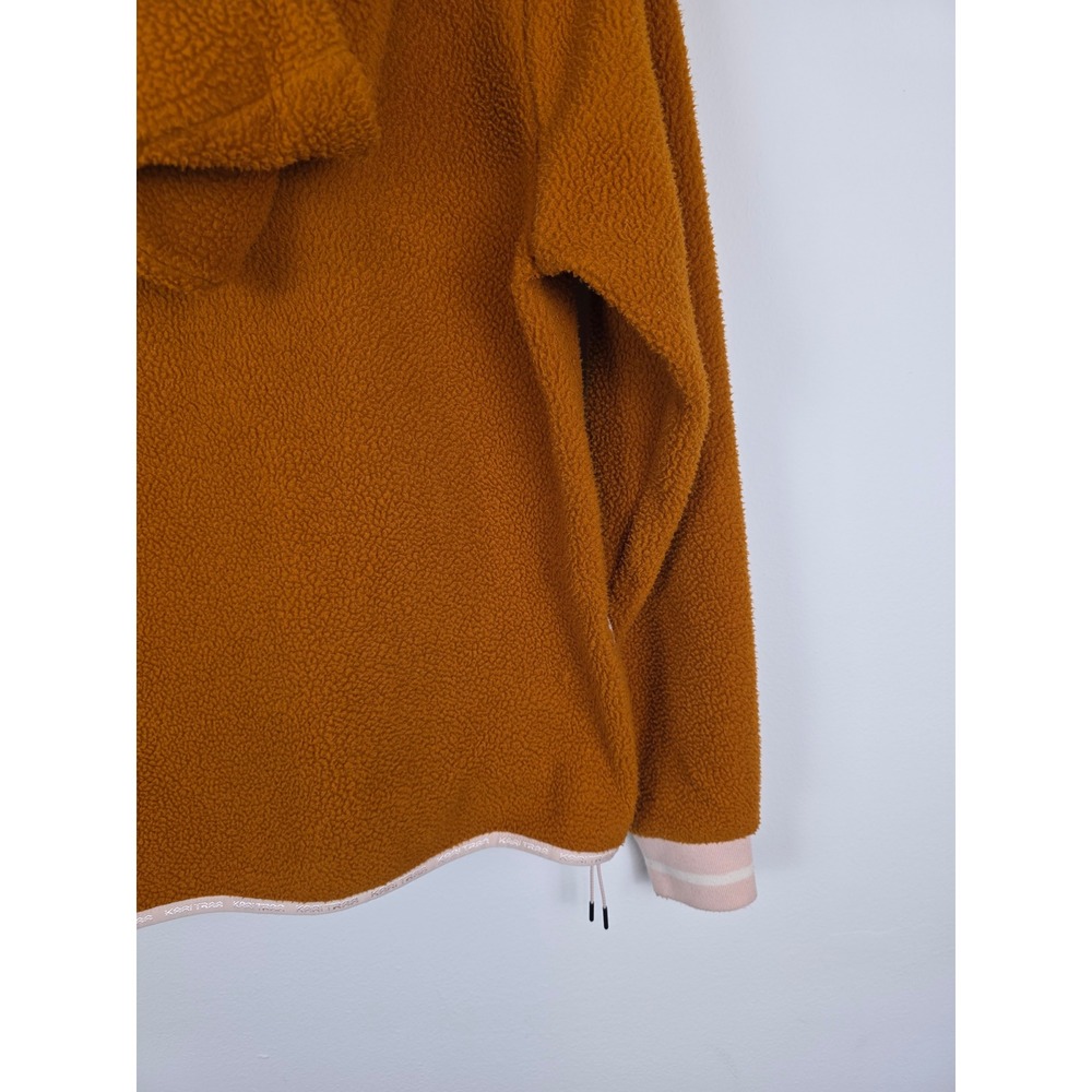 Kari Traa Rothe Womens Fleece Pullover Hoodie XS Quarter Zip Jacket Copper - Picture 7 of 12